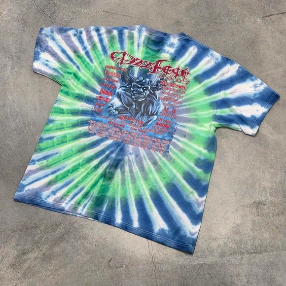 Ozzy Osbourne Ozzfest 2002 tour tie dye t-shirt system of a down rob zombie XL - Picture 3 of 4